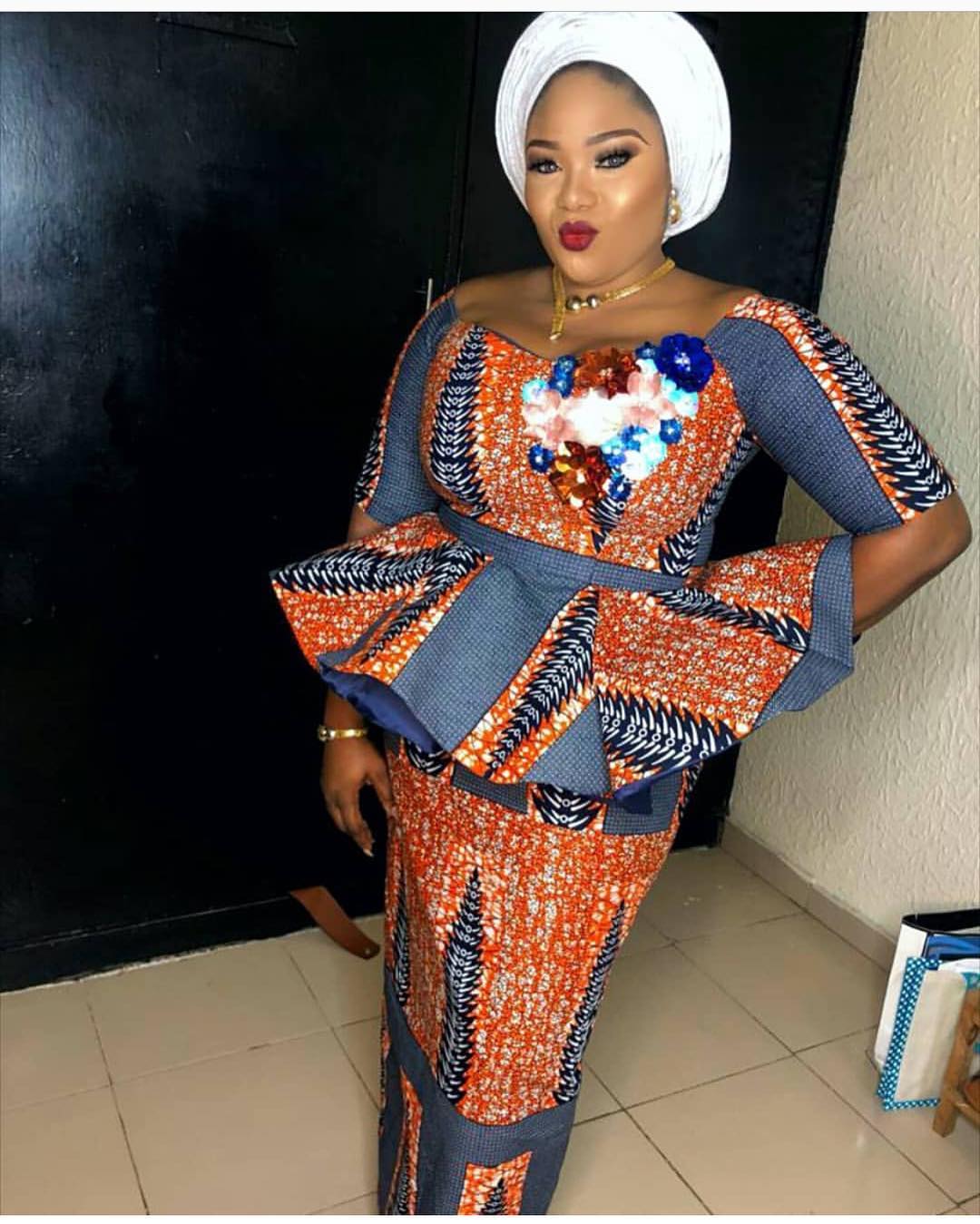 2019 Ankara Skirt and Blouse Styles for Beautiful African Ladies